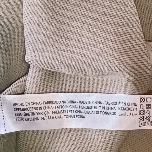 🆕ZARA | Organza Knit Top Sea Foam Green Ruffle Sheer Sweater Top Size Large - Picture 15 of 16